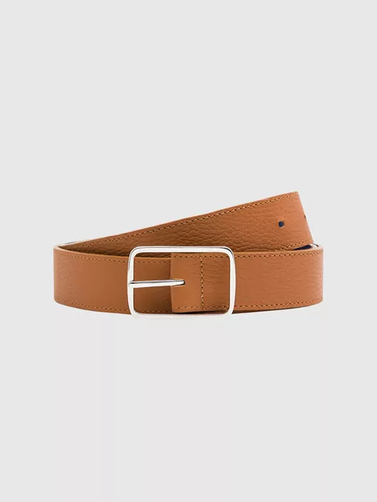 Ceinture Cuir Graine Reversible