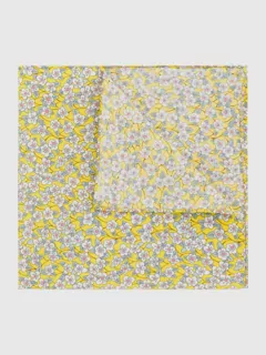Pochette Tissu liberty jaune Capel Paris