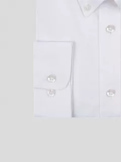 Chemise en Oxford de coton blanche homme grande taille | Capel