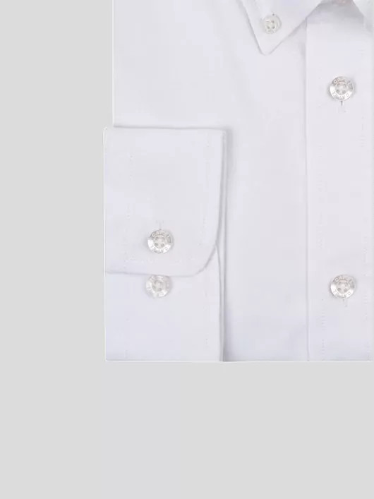 Chemise en Oxford de coton blanche homme grande taille | Capel