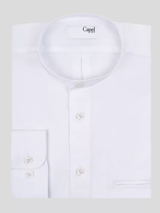 Chemise Col Mao Capel Grande Taille