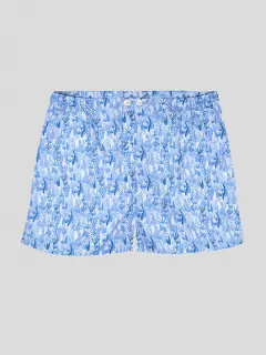 Pyjama Court Corail de mer Derek Rose Grande Taille | Capel