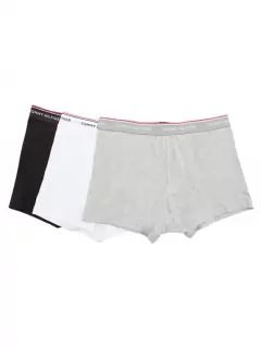 Pack 3 Boxers Tommy Hilfiger Noir/Gris/Bc Homme Grande Taille - Capelstore