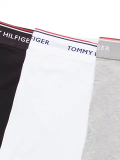 Pack 3 Boxers Tommy Hilfiger Noir/Gris/Bc Homme Grande Taille - Capelstore