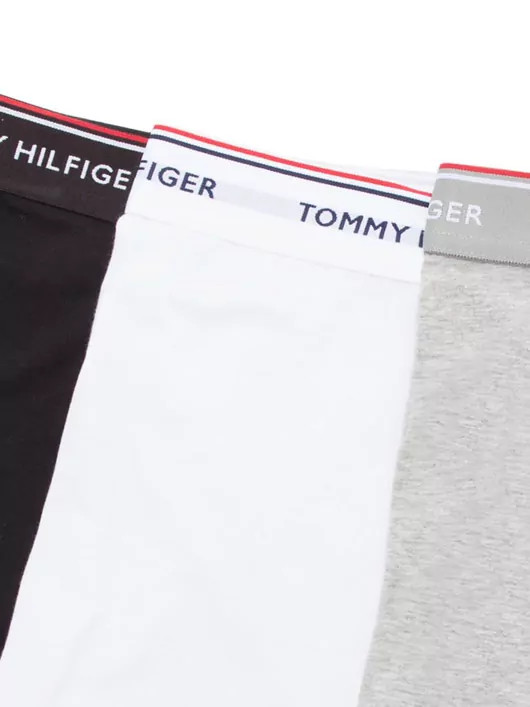Pack 3 Boxers Tommy Hilfiger Noir/Gris/Bc Homme Grande Taille - Capelstore