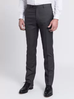 Pantalon de costume gris anthracite séparable grande taille | Capel