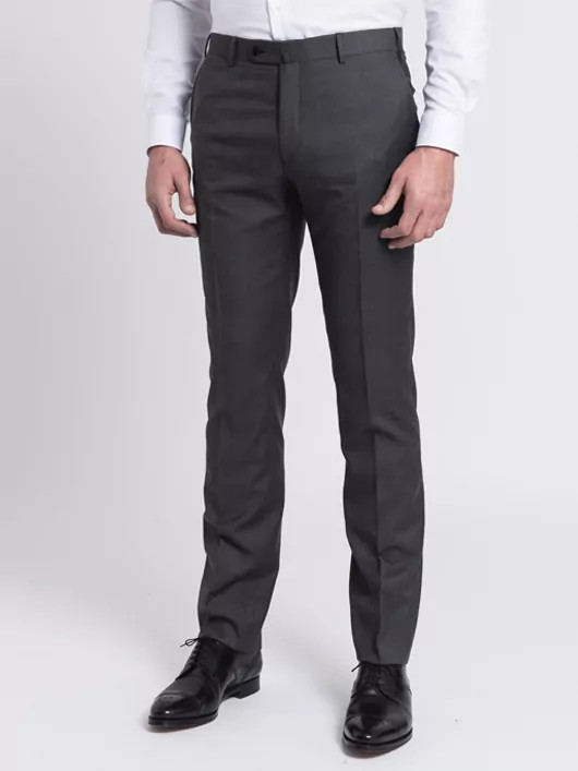 Pantalon de costume gris anthracite séparable grande taille | Capel