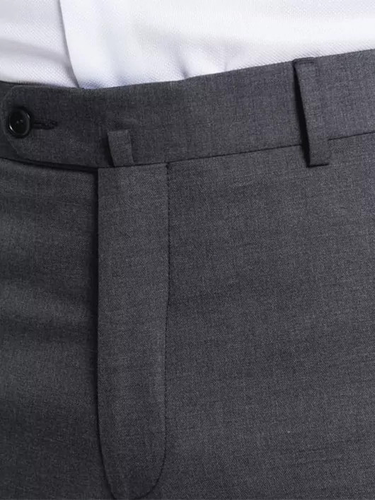 Pantalon de costume gris anthracite séparable grande taille | Capel