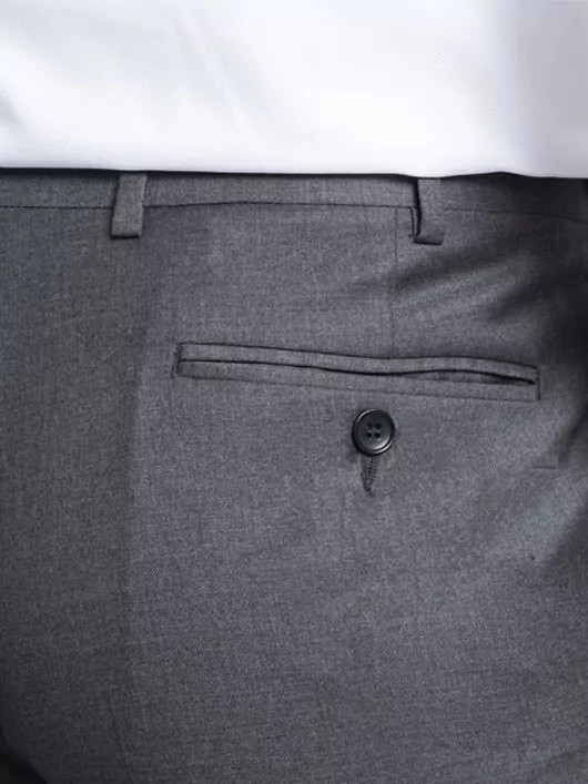 Pantalon de costume gris anthracite séparable grande taille | Capel