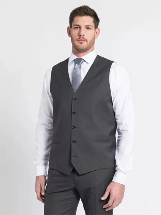 Gilet de costume separable homme grande taille