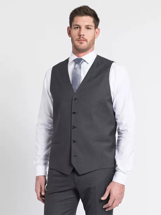 Costume Gilet Noir Grande Taille Gilet De Costume Separable Homme