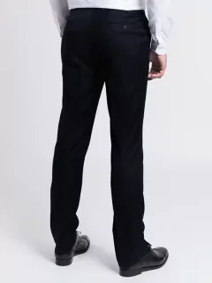 Pantalon de costume séparable noir homme grande taille | Capel