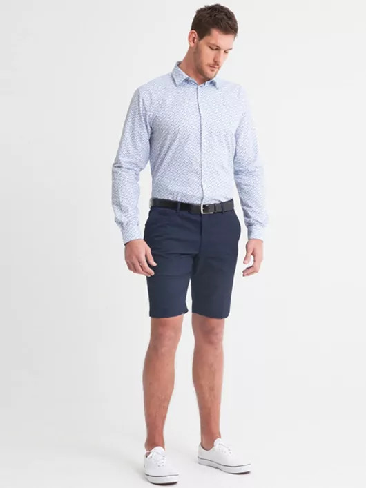 Bermuda extensible coton marine homme grande taille | Capel