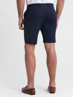 Bermuda extensible coton marine homme grande taille | Capel