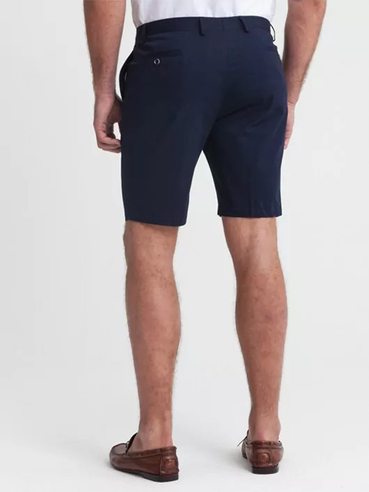 Bermuda extensible coton marine homme grande taille | Capel