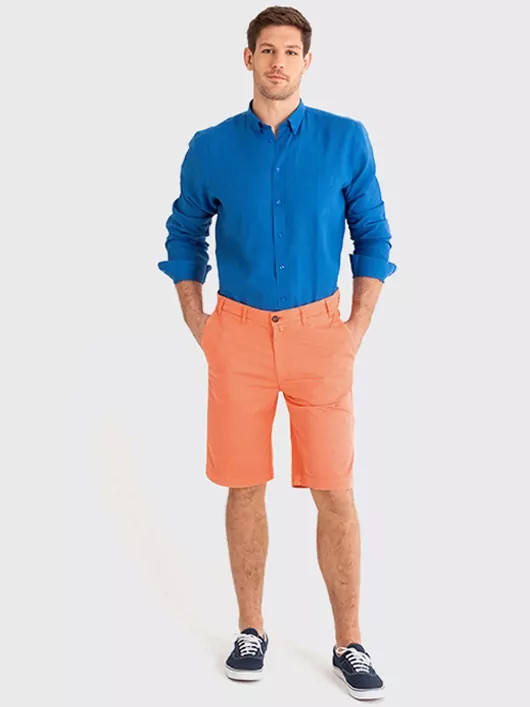 Bermuda Orange Capel Paris Grandes Tailles