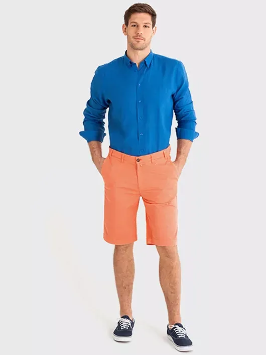 Bermuda Orange Capel Paris Grandes Tailles