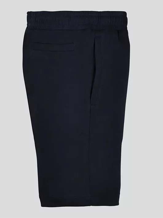 Short en molleton de coton marine homme grande taille | Capel