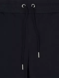 Short en molleton de coton marine homme grande taille | Capel