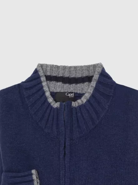 Cardigan Col Camionneur Capel Grande Taille