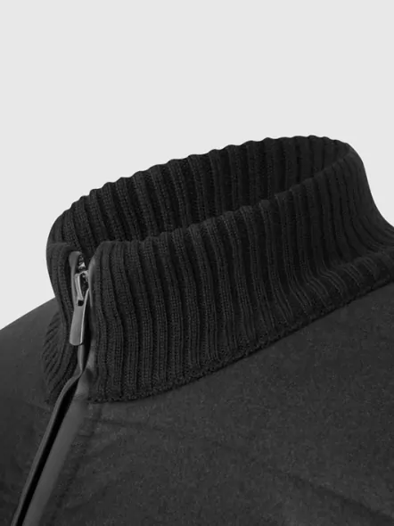 Gilet Zippé Sans Manches Matelassé Grande Taille