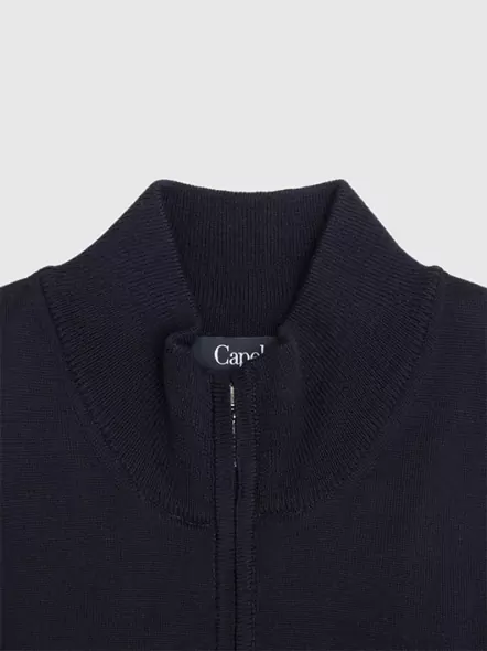 Cardigan Zippé Fabio Marine Capel Grande Taille