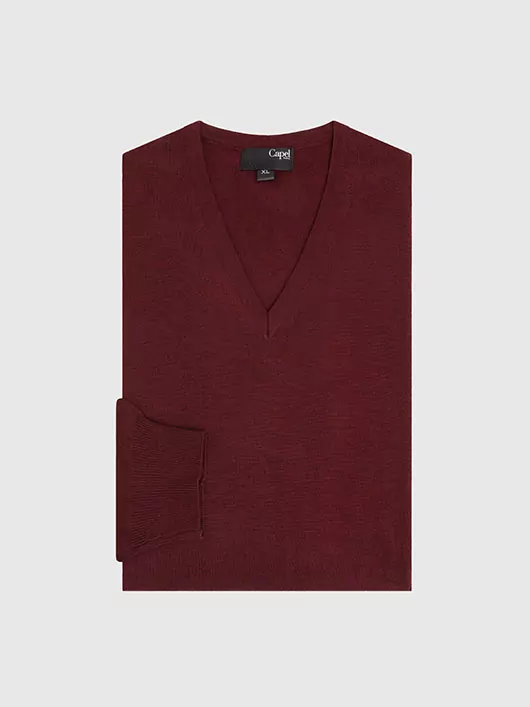 Pull Col V Uni Capel Grande Taille