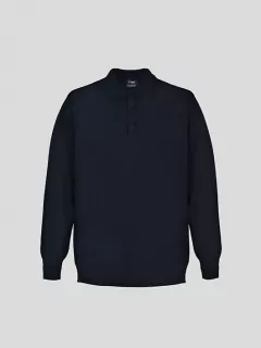 Pull Col polo marine Uni Capel Paris Grande Taille