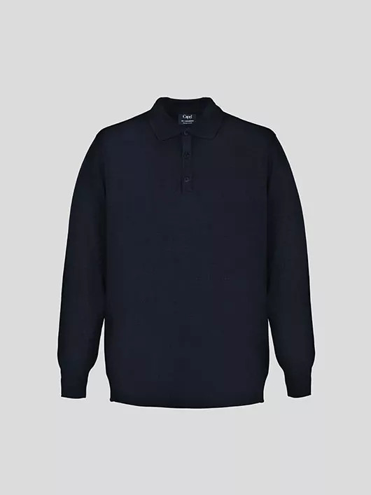 Pull Col polo marine Uni Capel Paris Grande Taille