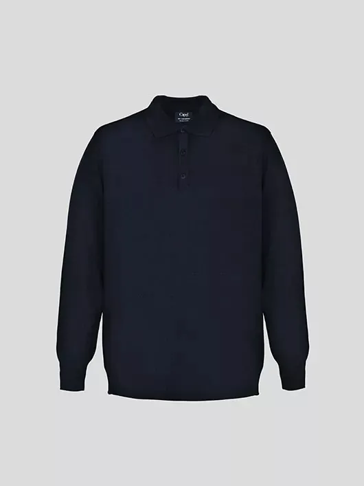 Pull Col polo marine Uni Capel Paris Grande Taille