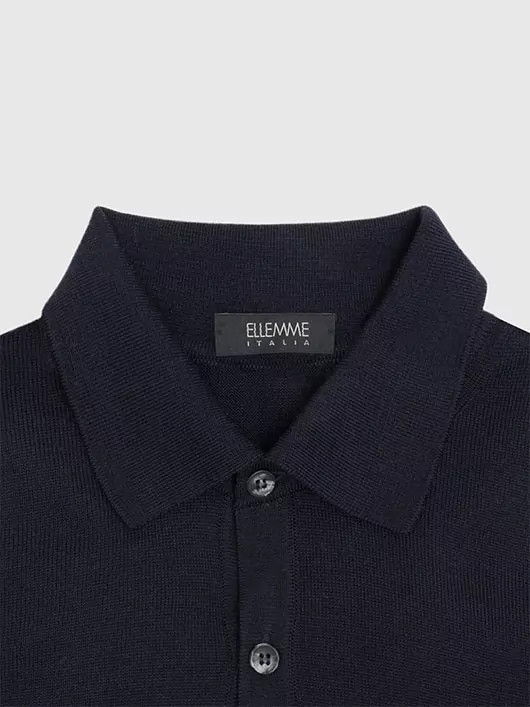 Pull Col polo marine Uni Capel Paris Grande Taille