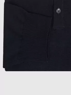 Pull Col polo marine Uni Capel Paris Grande Taille