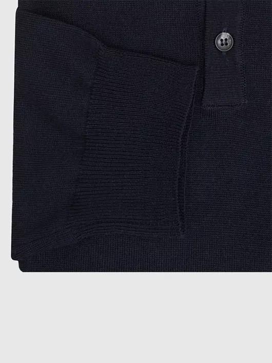 Pull Col polo marine Uni Capel Paris Grande Taille