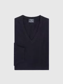 Pull Col V cachemire homme grande taille