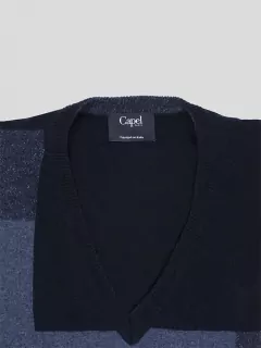 Pull Graphique Col V Capel Grande Taille  homme grande taille - Capelstore