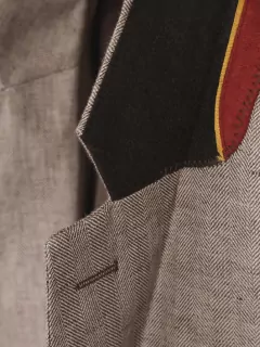 Veste Chevrons Lin Capel Homme Grandes Tailles
