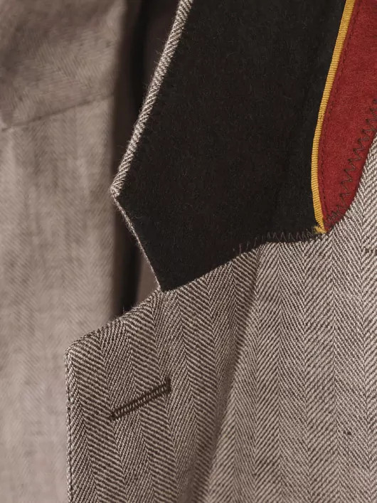 Veste Chevrons Lin Capel Homme Grandes Tailles