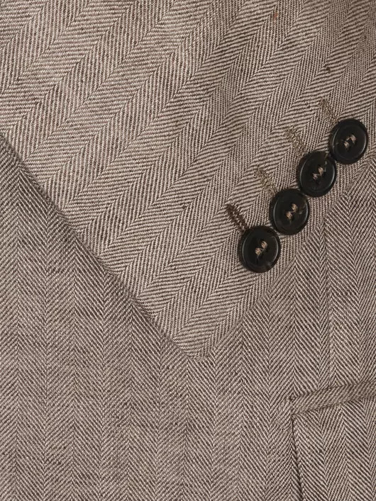 Veste Chevrons Lin Capel Homme Grandes Tailles