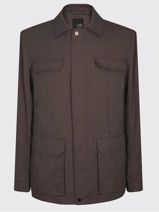 Saharienne Pal Zileri Homme Grandes Tailles Marron