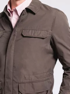 Saharienne Pal Zileri Homme Grandes Tailles Marron