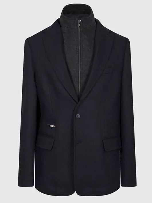 Veste à parmenture amovible pour homme grande taille