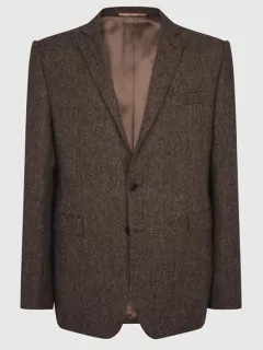 Veste Tweed Ecaille pour Homme Grande Taille