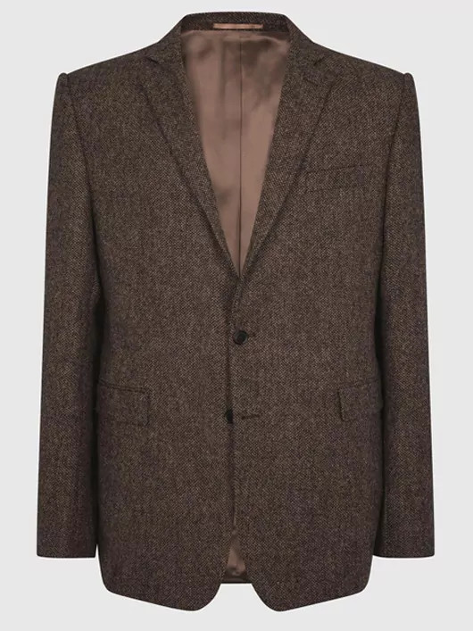 Veste Tweed Ecaille pour Homme Grande Taille