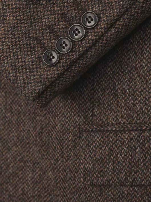 Veste Tweed Ecaille pour Homme Grande Taille
