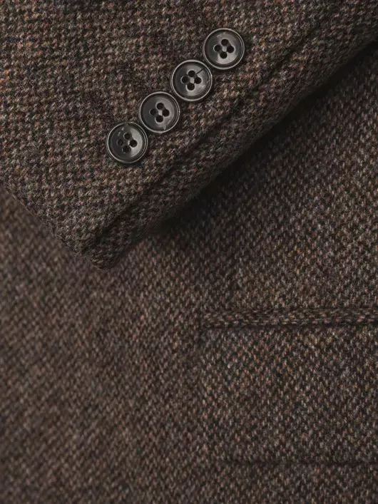 Veste Tweed Ecaille pour Homme Grande Taille