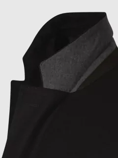 Veste Noire Unie Travel Homme Grande Taille