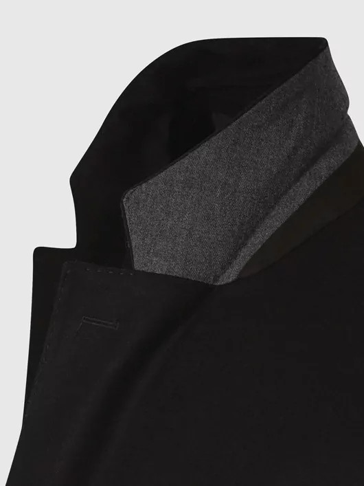 Veste Noire Unie Travel Homme Grande Taille