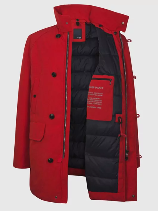 parka rouge femme grande taille