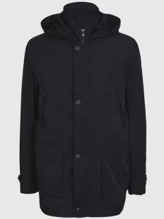 Parka Unie Marine homme Grandes Tailles Capel Paris