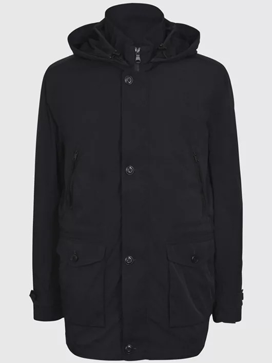 Parka Unie Marine homme Grandes Tailles Capel Paris